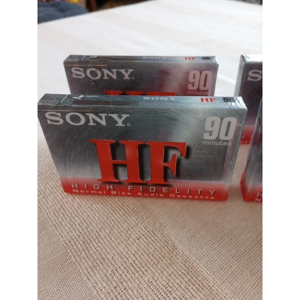 Sony HF 90 High Fidelity Normal Bias Audio. Cassette Tapes (Set of 4) 90 Min NEW